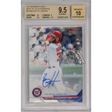 Bryce Harper 2016 Bowman's Best Autograph Card #B16-BH BGS 9.5 Gem Mint