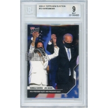 Joe Biden Kamala Harris 2020 Topps Now Presidential Election Debate #12 BGS 9 Mint