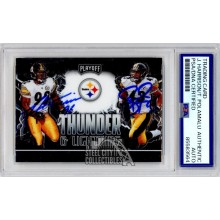 James Harrison/Troy Polamalu 2020 Playoff Thunder Lightning Auto #TL-14 PSA/DNA