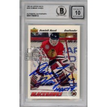 Dominik Hasek 1991-92 Upper Deck Autograph "HOF 14" Card #335 BAS 10