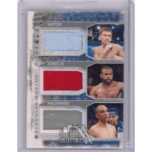 Hatton/Jones/Malignaggi 2011 Ringside Round 2 Boxing Triple Patch Card #TM-06
