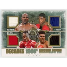Holyfield/Bruno/Holmes/Ali 2011 Sport Kings Quad Trunks Gold Card /10 #D-05