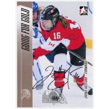 Jayna Hefford 2014 In The Game Spring Expo Autograph 5x7 Oversized Hockey Card