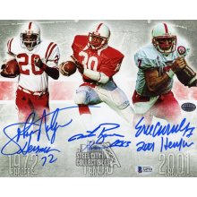 Heisman Trophy Winners Autographed Nebraska 8x10 Photo - BAS LOA (Horizontal)