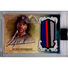 Rickey Henderson 2021 Topps Dynasty Autograph Patch Card #DAP-RH2 3/5