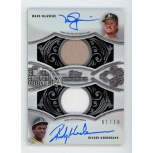 Mark McGwire/Rickey Henderson 2021 Topps Sterling Autograph Jersey Card 1/10