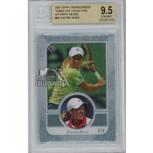 Justine Henin 2020 Topps Transcendent VIP Silver Card #26 5/5 BGS 9.5 Gem Mint