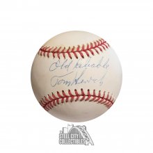 Tommy Henrich Old Reliable Autographed Official American League Baseball - PSA/DNA COA
