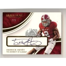 Derrick Henry 2016 Panini Immaculate Collegiate Autograph Relic Card #9 3/8