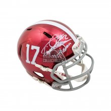 alabama football helmet 15 Crimson Tide Riddell Speed Authentic Green Gridiron, Inc The helmet features a mid Derrick Henry 15 Heisman Autographed