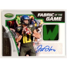 Justin Herbert 2020 Chronicles Draft Certified Autograph Rookie Patch Card 08/10