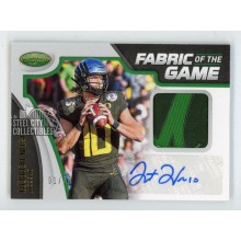 Justin Herbert 2020 Panini Certified Draft Autograph Patch Rookie Card #4 1/10
