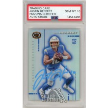 Justin Herbert 2020 Panini Chronicles Dynagon Refractor Autograph Rookie Card #D-3 PSA/DNA10