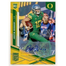 Justin Herbert 2020 Panini Elite Draft Autograph Rookie Card #5 03/10