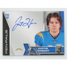 Justin Herbert 2020 Panini Elite Pen Pals Autograph Rookie Card #PP3