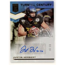 Justin Herbert 2020 Donruss Elite Autograph Rookie Card #TC-JH 60/99