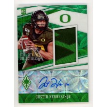 Justin Herbert 2020 Panini Phoenix Draft Autograph Rookie Patch Card 13/25