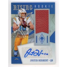 Justin Herbert 2020 Panini Phoenix Autograph Football Rookie Card #RR-JH 60/75