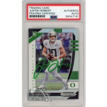 Justin Herbert 2020 Panini Prizm Draft Picks Silver Auto Rookie Card #102 - PSA/DNA