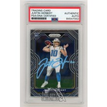 Justin Herbert 2020 Panini Prizm Football Autographed Rookie Card #325 - PSA/DNA (Light Blue)