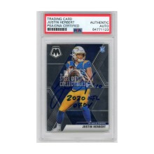 Justin Herbert 2020 Mosaic Autographed RC "2020 NFL OROY" #204 - PSA/DNA