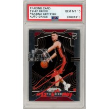 Tyler Herro 2019-20 Panini Prizm Autograph Rookie Card "22 6th MOY" #259 PSA/DNA 10 (Red)