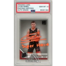 Tyler Herro 2019-20 Panini Clearly Donruss "Super Herro" Autograph Rookie Card #63 PSA/DNA 10 (Orange)