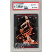 Tyler Herro 2019-20 Panini Prizm Autograph Rookie Card "Super Herro" #259 PSA/DNA 10 (Orange)