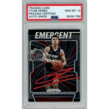 Tyler Herro 2019-20 Panini Prizm Emergent Autograph Rookie Card #5 PSA/DNA 10 (Red)