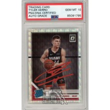 Tyler Herro 2019-20 Panini Donruss Optic Fanatics Autograph Rookie Card #172 PSA/DNA 10 (Red)