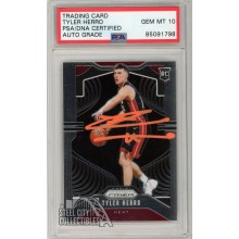 Tyler Herro 2019-20 Panini Prizm Autograph Rookie Card #259 PSA/DNA 10 (Orange)