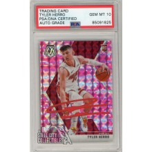 Tyler Herro 2019-20 Panini Mosaic Pink Camo Autograph Rookie Card #223 PSA/DNA 10 (Red)