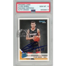 Tyler Herro 2019-20 Panini Donruss Autograph Rookie Card #212 PSA/DNA 10