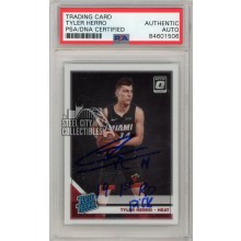 Tyler Herro 2019-20 Panini Donruss Optic Autograph Rookie "1st Rd Pick" Card #172 PSA/DNA