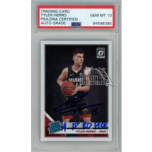 Tyler Herro 2019-20 Panini Donruss Optic Autograph Rookie "1st Rd Pick" Card #172 PSA/DNA 10
