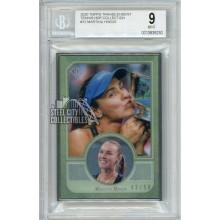 Martina Hingis 2020 Topps Transcendent Tennis Card #12 /50 BGS 9