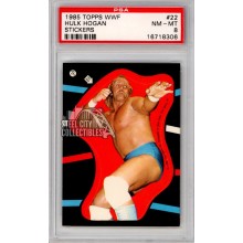 Hulk Hogan 1985 Topps WWF Wrestling Sticker Rookie Card #22 PSA 8 NM-MT