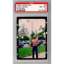 Hulk Hogan 1985 Topps WWF Sticker Rookie Card #9 PSA 8 NM-MT