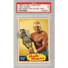 Hulk Hogan 1985 O-Pee-Chee WWF Wrestling Rookie Card #1 PSA 3 Very Good
