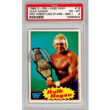 Hulk Hogan 1985 O-Pee-Chee WWF Wrestling Rookie Card #16 PSA 6 EX-MT