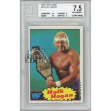 Hulk Hogan 1985 Topps WWF Wrestling Rookie Card #16 BGS 7.5 Near Mint+