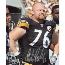 Chris Hoke Autographed Pittsburgh Steelers 8x10 Photo - BAS