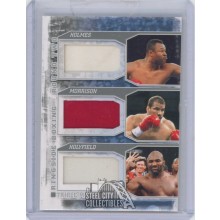 Holmes/Morrison/Holyfield 2011 Ringside Round 2 Triple Patch Card #TM-08