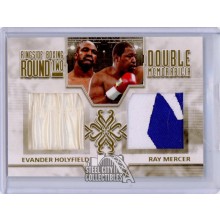 Holyfield/Mercer 2011 Ringside Round 2 Double Gold Patch Card #DM-15 /10