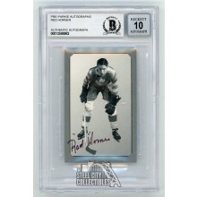 Red Horner Autographed Pre-Parkie Card /1000 - BAS 10