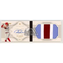 Rhys Hoskins 2020 Topps Definitive Autograph Patch Booklet Card #DAPB-RH 4/5