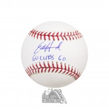 Ed Howard Go Cubs Go Autographed Official MLB Baseball - BAS COA