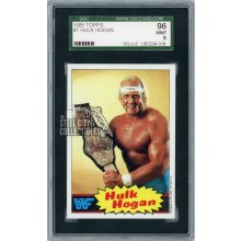 Hulk Hogan 1985 Topps World Wrestling Federation Rookie Card #1 SGC96 - 9 Mint