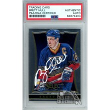 Brett Hull 2012-13 Panini Select Autograph Card #153 PSA/DNA (White)