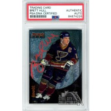 Brett Hull 1994-95 Bowman's Best Autograph Card #15 PSA/DNA (Red)